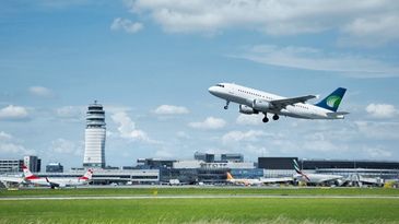 Flughafen Wien Bild Take Off