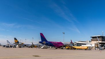 Vorfeld Flughafen Leipzig